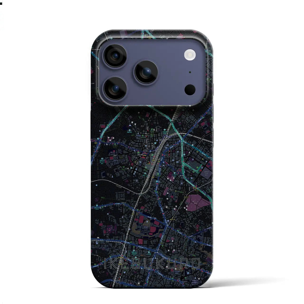 【池袋(東京都)】地図柄iPhoneケース(バックカバータイプ)