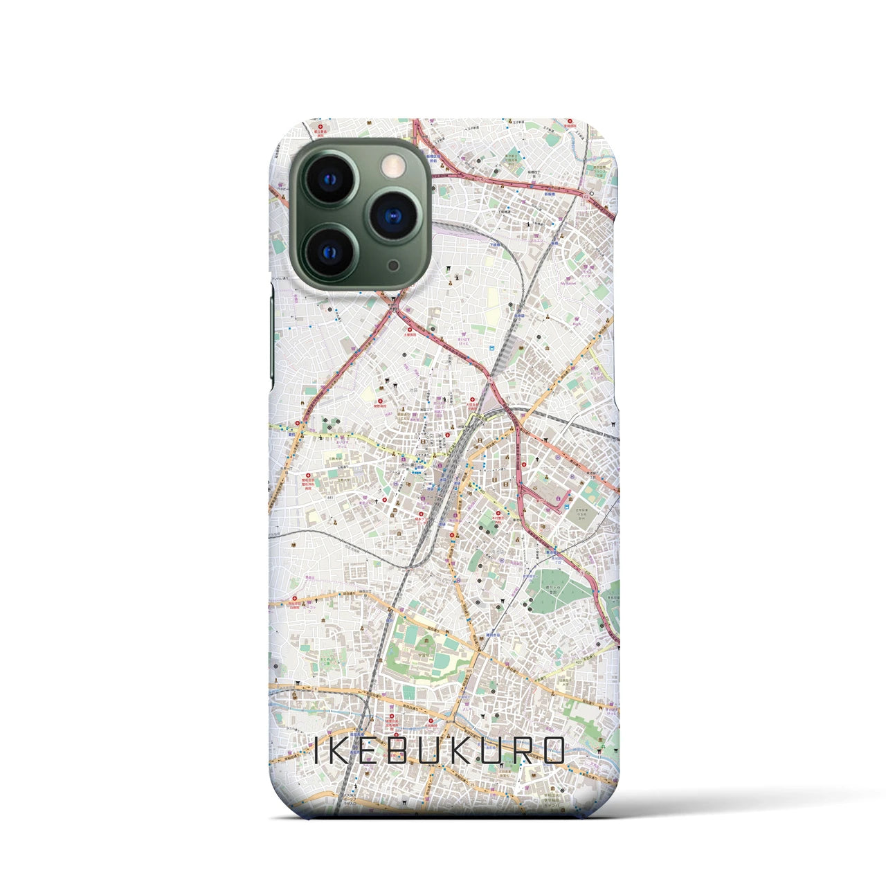 【池袋(東京都)】地図柄iPhoneケース(バックカバータイプ)
