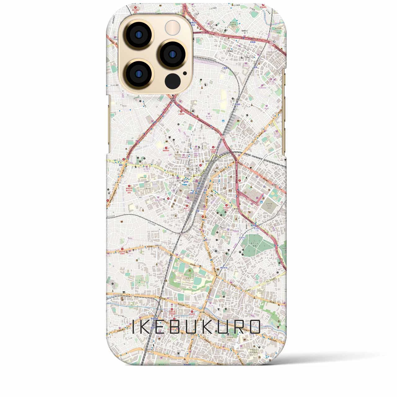 【池袋(東京都)】地図柄iPhoneケース(バックカバータイプ)