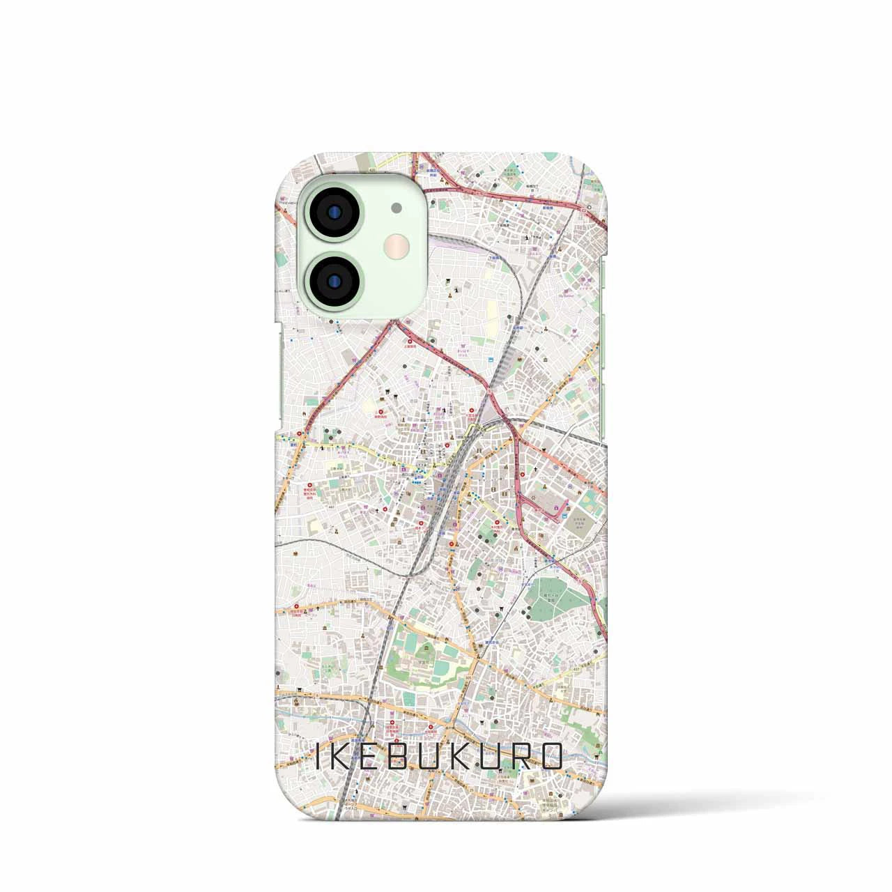 【池袋(東京都)】地図柄iPhoneケース(バックカバータイプ)