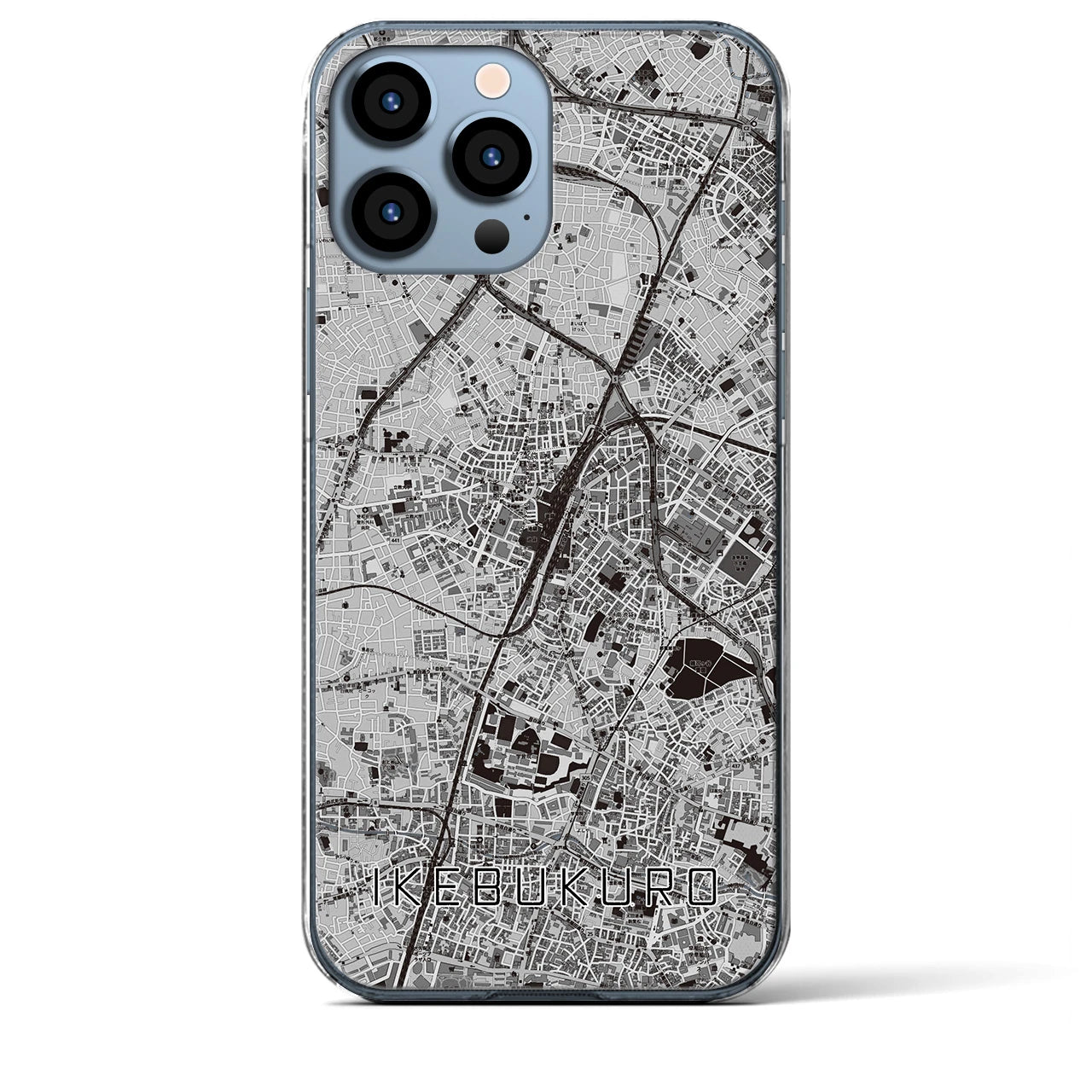 【池袋(東京都)】地図柄iPhoneケース(クリアタイプ)