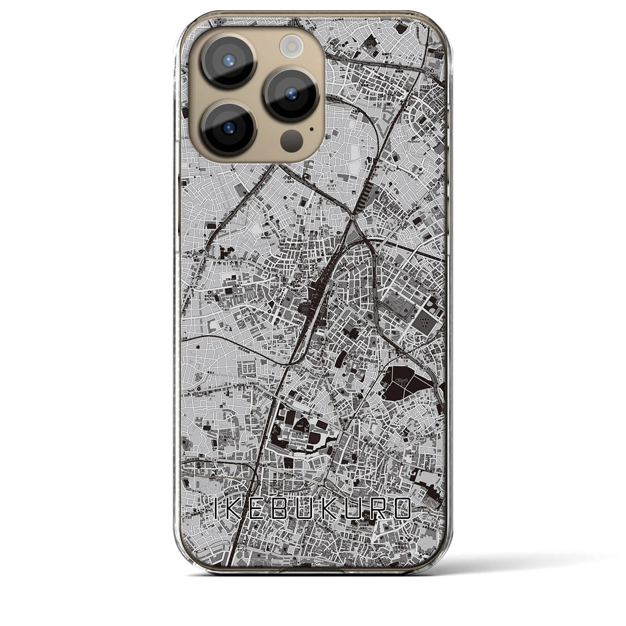 【池袋(東京都)】地図柄iPhoneケース(クリアタイプ)