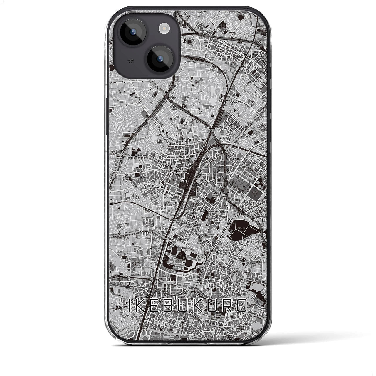 【池袋(東京都)】地図柄iPhoneケース(クリアタイプ)