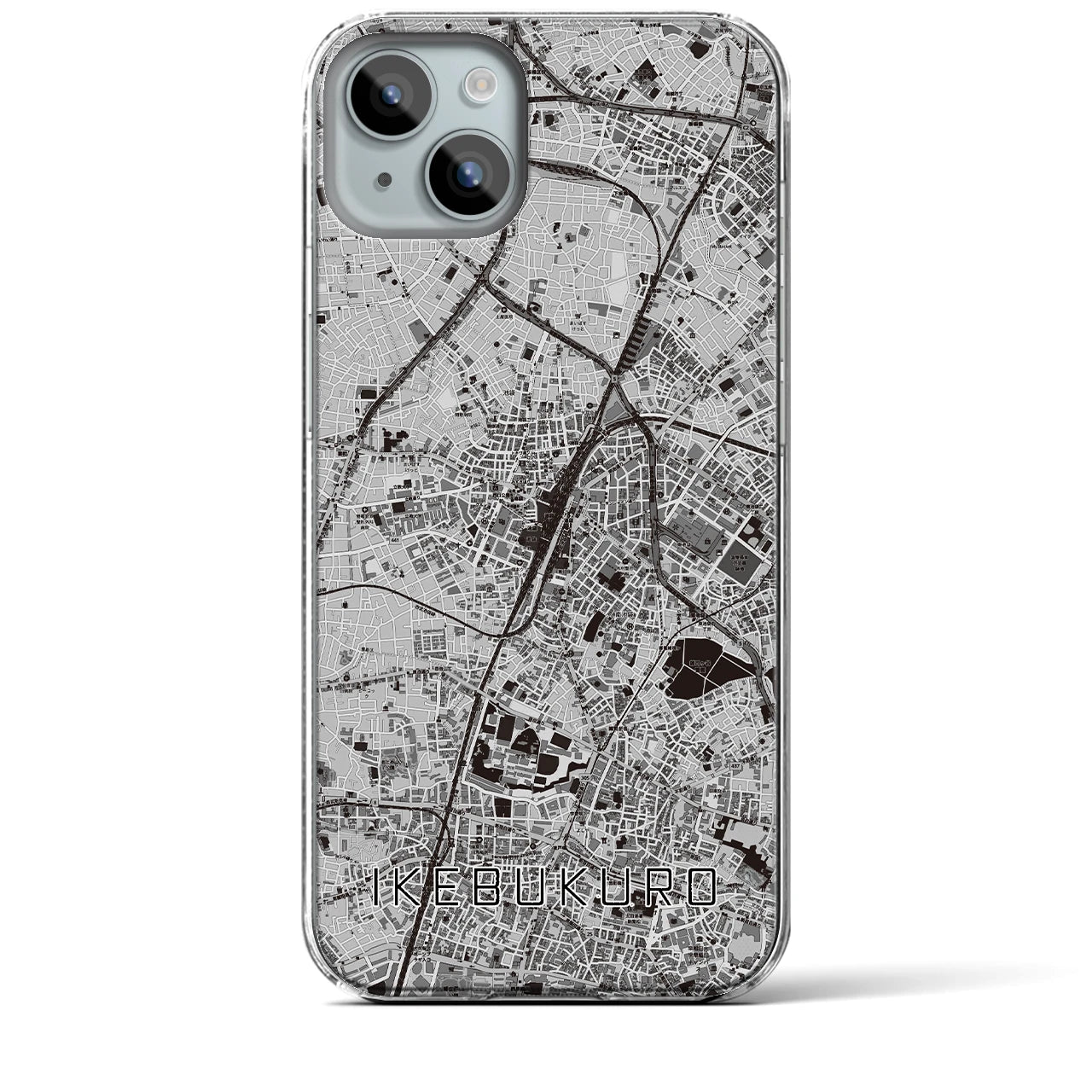 【池袋(東京都)】地図柄iPhoneケース(クリアタイプ)