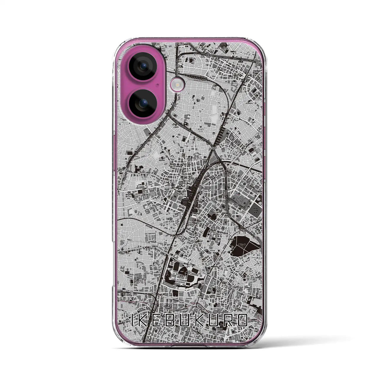 【池袋(東京都)】地図柄iPhoneケース(クリアタイプ)