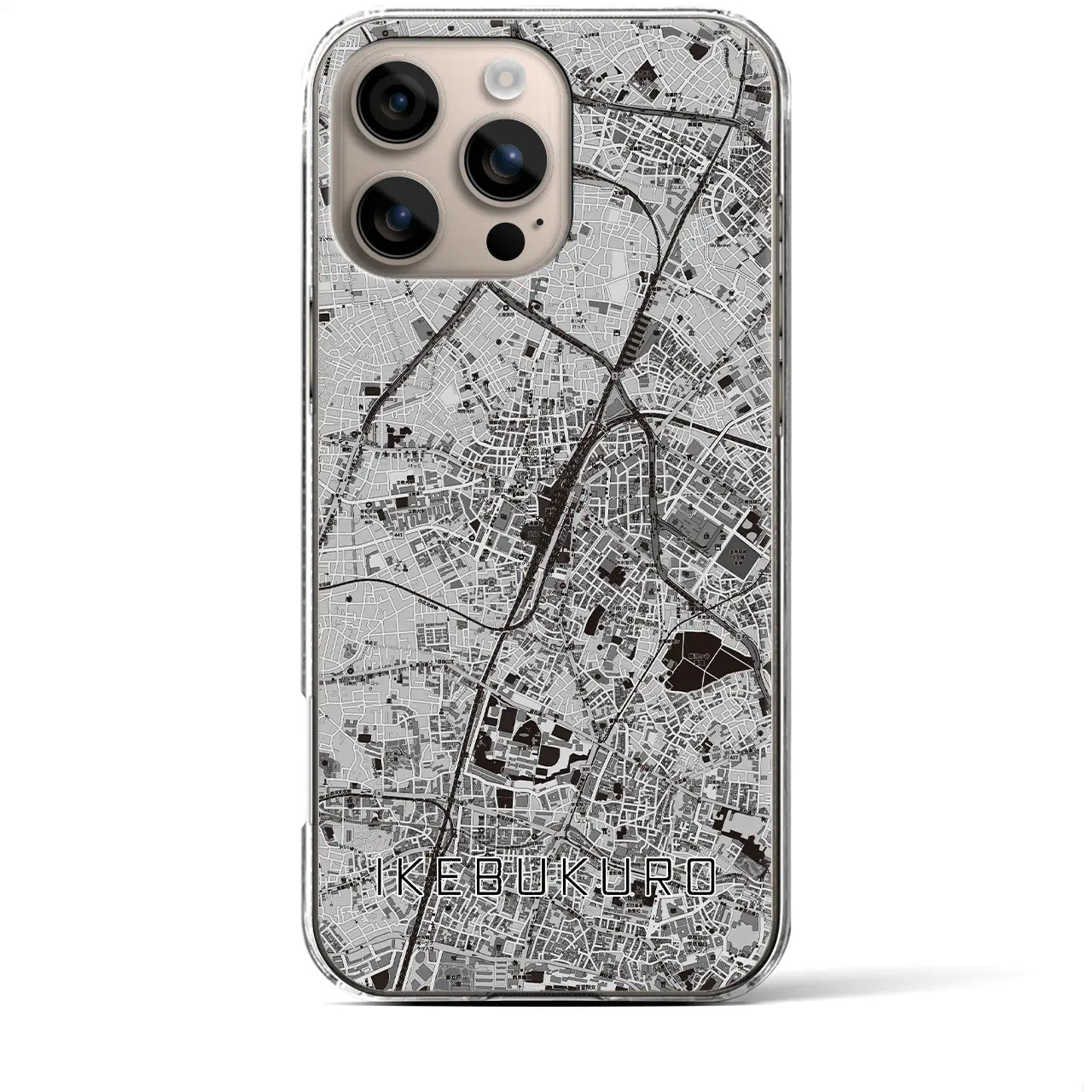 【池袋(東京都)】地図柄iPhoneケース(クリアタイプ)