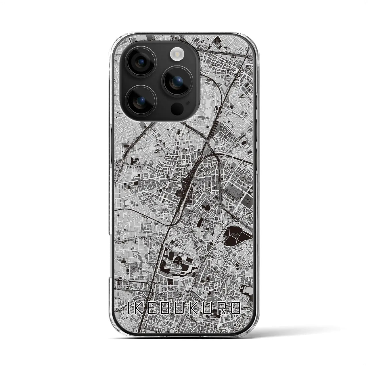 【池袋(東京都)】地図柄iPhoneケース(クリアタイプ)