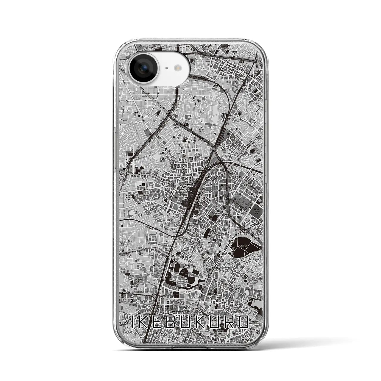 【池袋(東京都)】地図柄iPhoneケース(クリアタイプ)