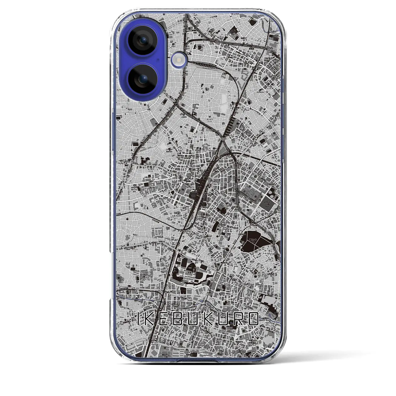 【池袋(東京都)】地図柄iPhoneケース(クリアタイプ)