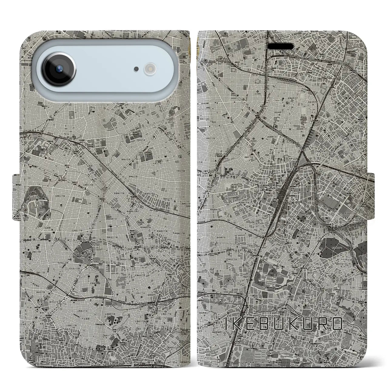 【池袋(東京都)】地図柄iPhoneケース(手帳タイプ)