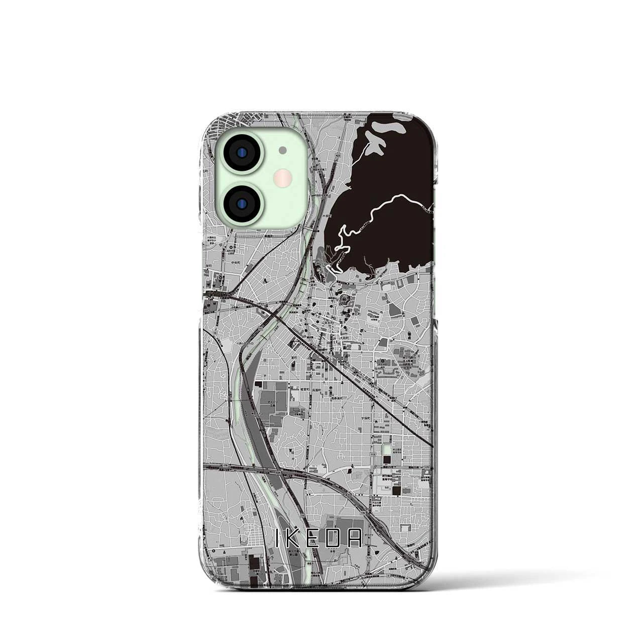 【池田(大阪府)】地図柄iPhoneケース(クリアタイプ)