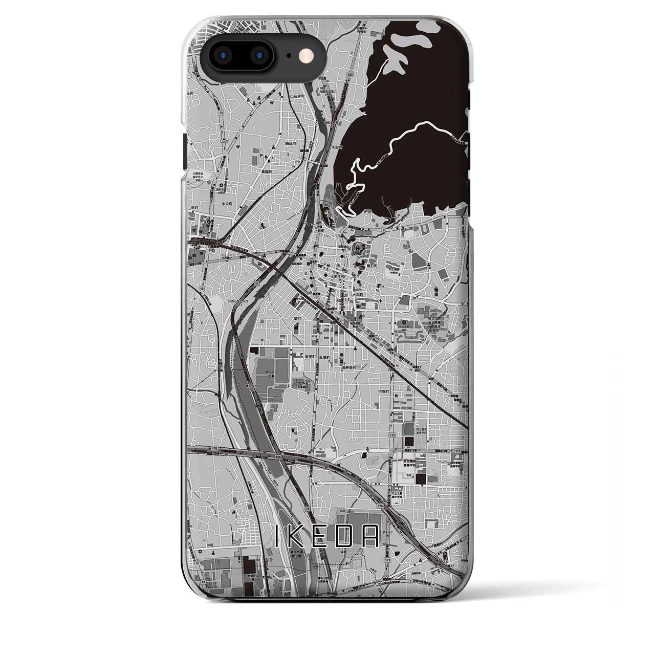 【池田(大阪府)】地図柄iPhoneケース(クリアタイプ)