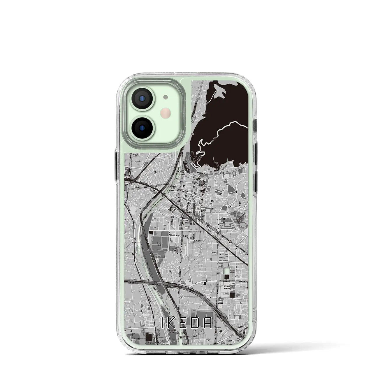 【池田(大阪府)】地図柄iPhoneケース(MagSafeタイプ)