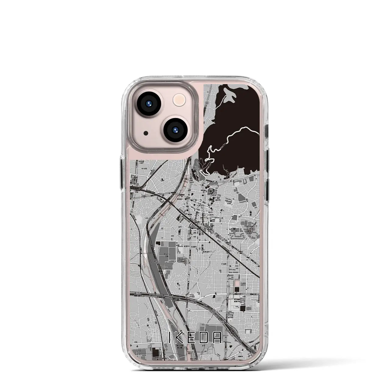 【池田(大阪府)】地図柄iPhoneケース(MagSafeタイプ)