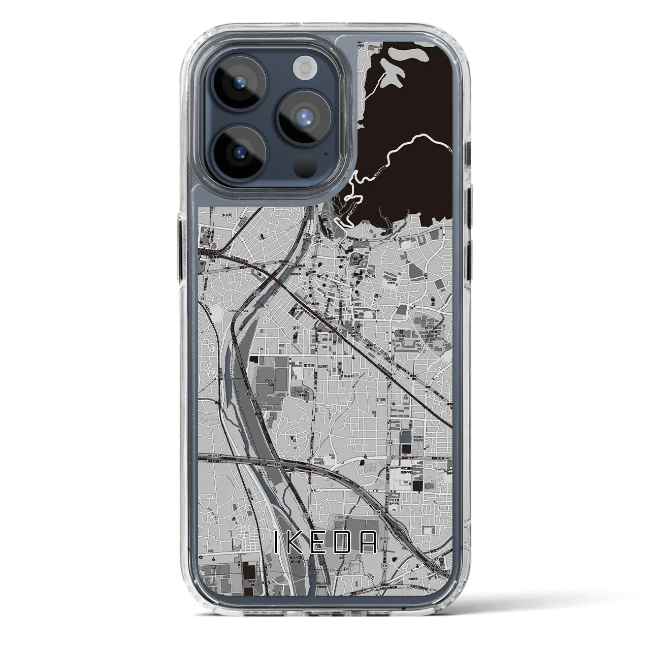 【池田(大阪府)】地図柄iPhoneケース(MagSafeタイプ)