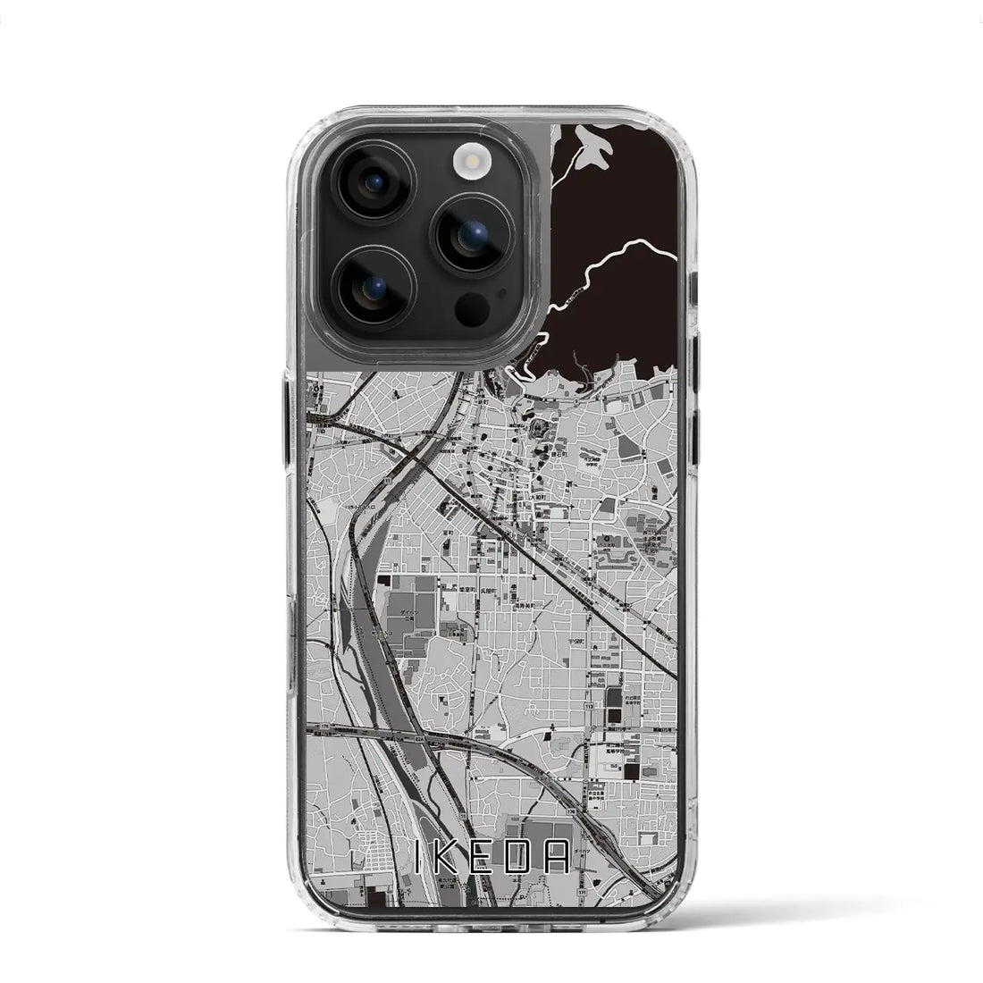 【池田(大阪府)】地図柄iPhoneケース(MagSafeタイプ)