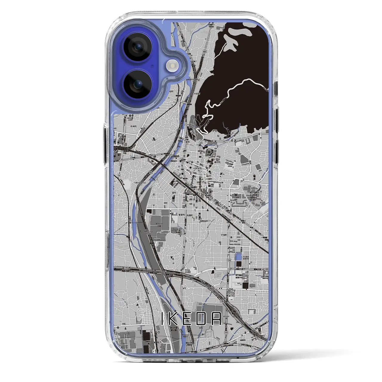 【池田(大阪府)】地図柄iPhoneケース(MagSafeタイプ)