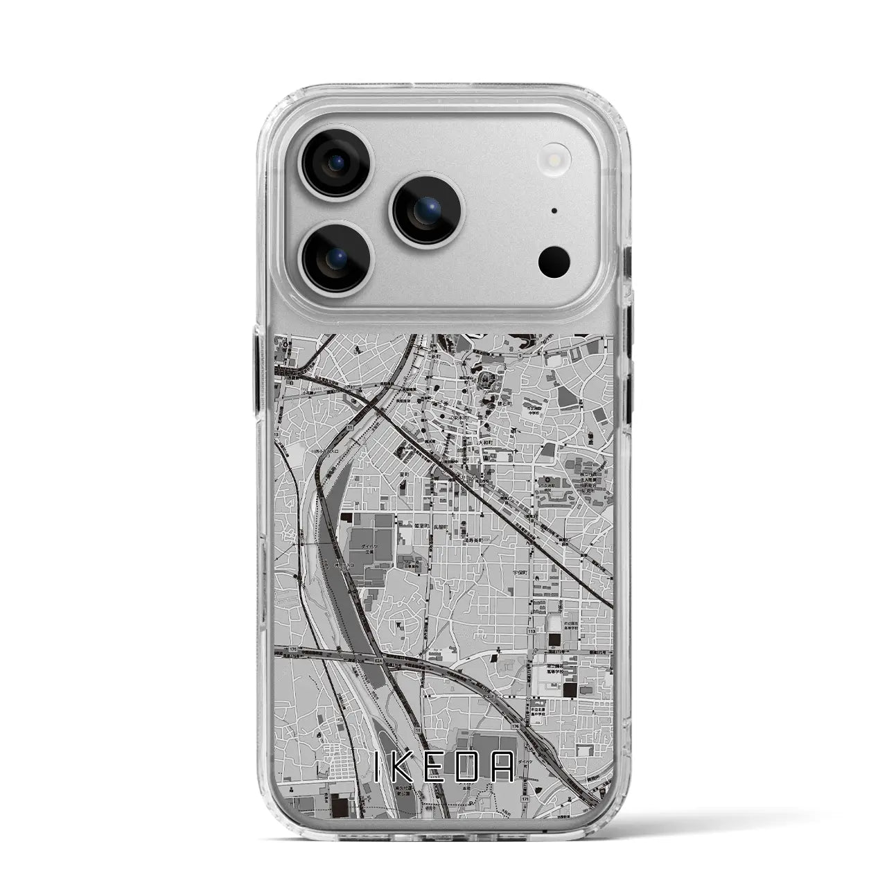 【池田(大阪府)】地図柄iPhoneケース(MagSafeタイプ)