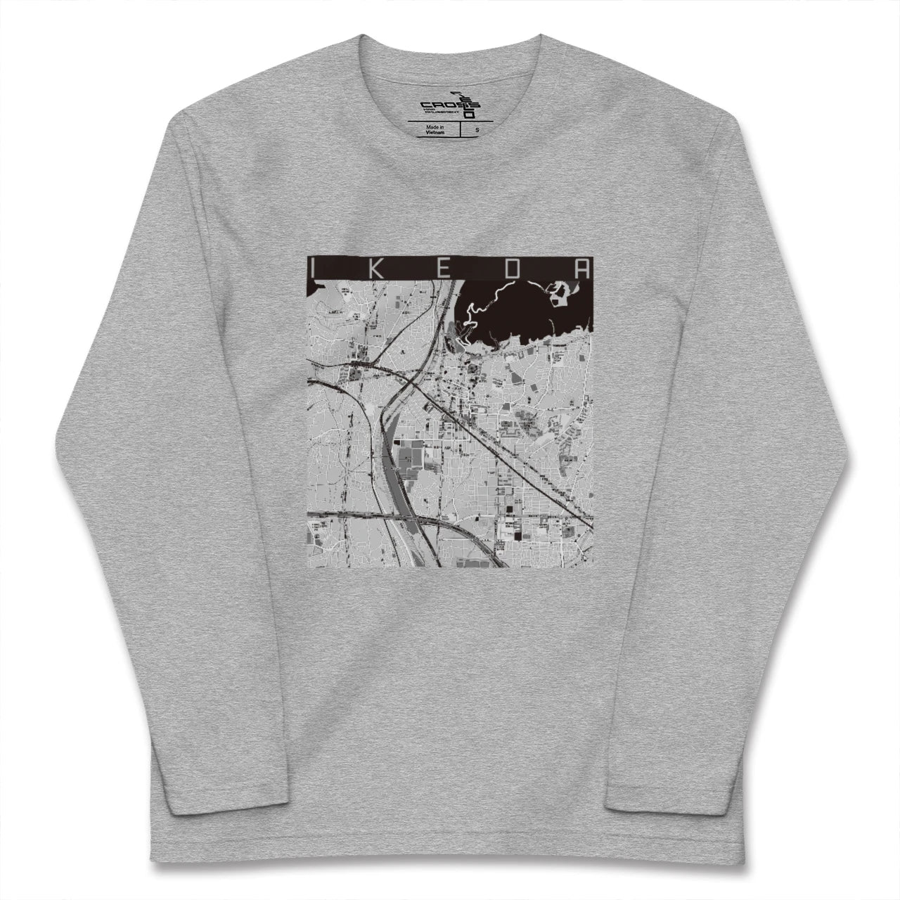 【池田(大阪府)】地図柄ロングスリーブTシャツ