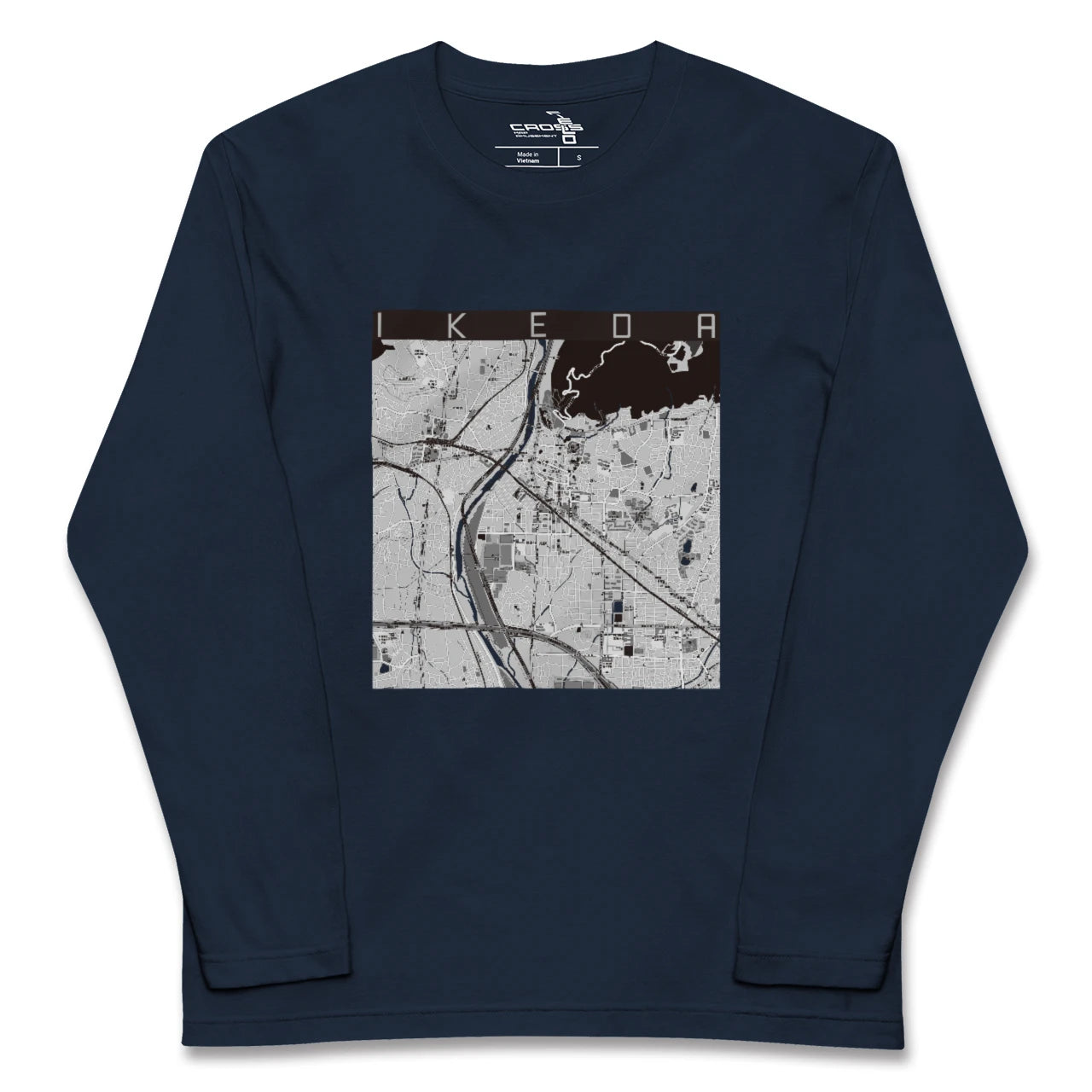 【池田(大阪府)】地図柄ロングスリーブTシャツ