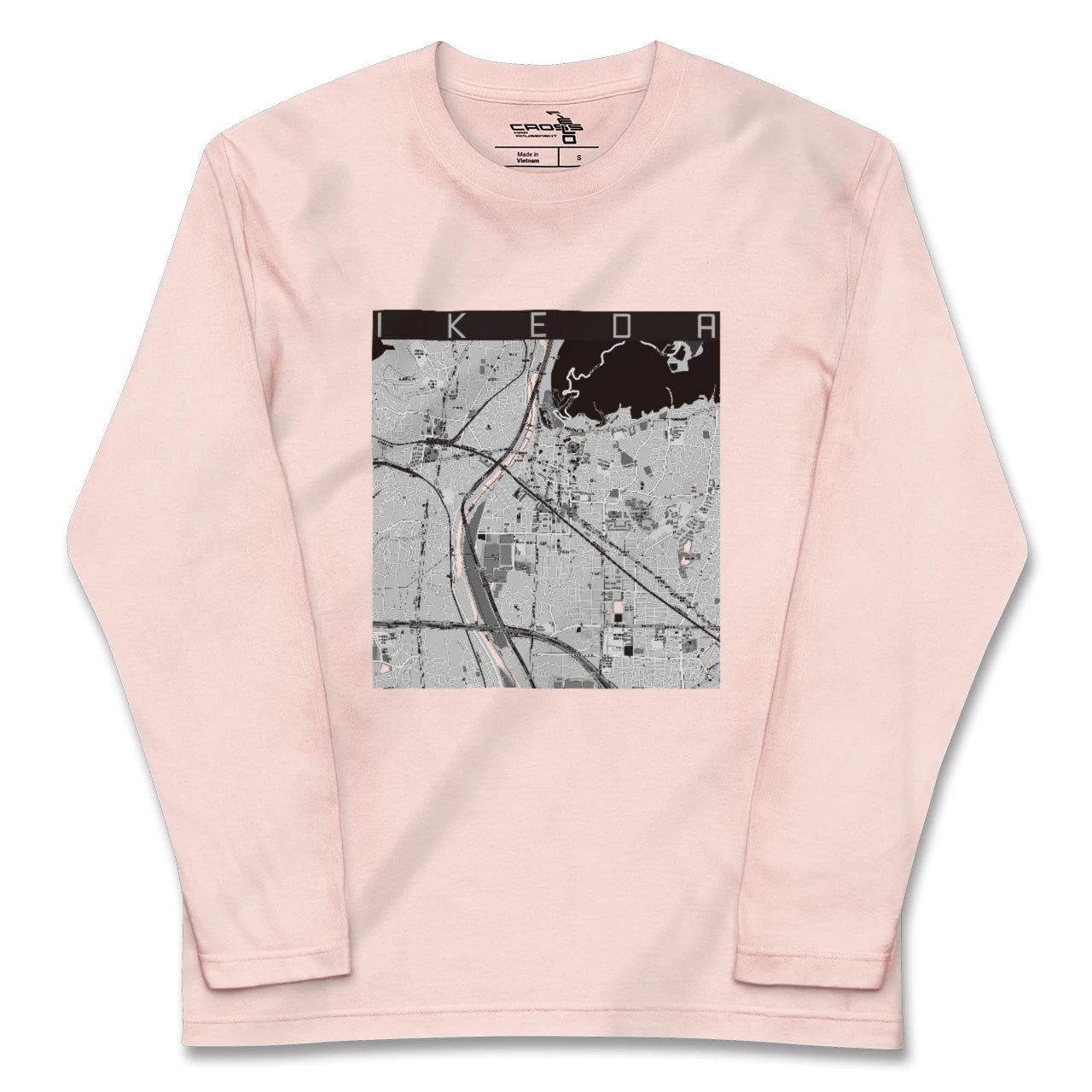 【池田(大阪府)】地図柄ロングスリーブTシャツ