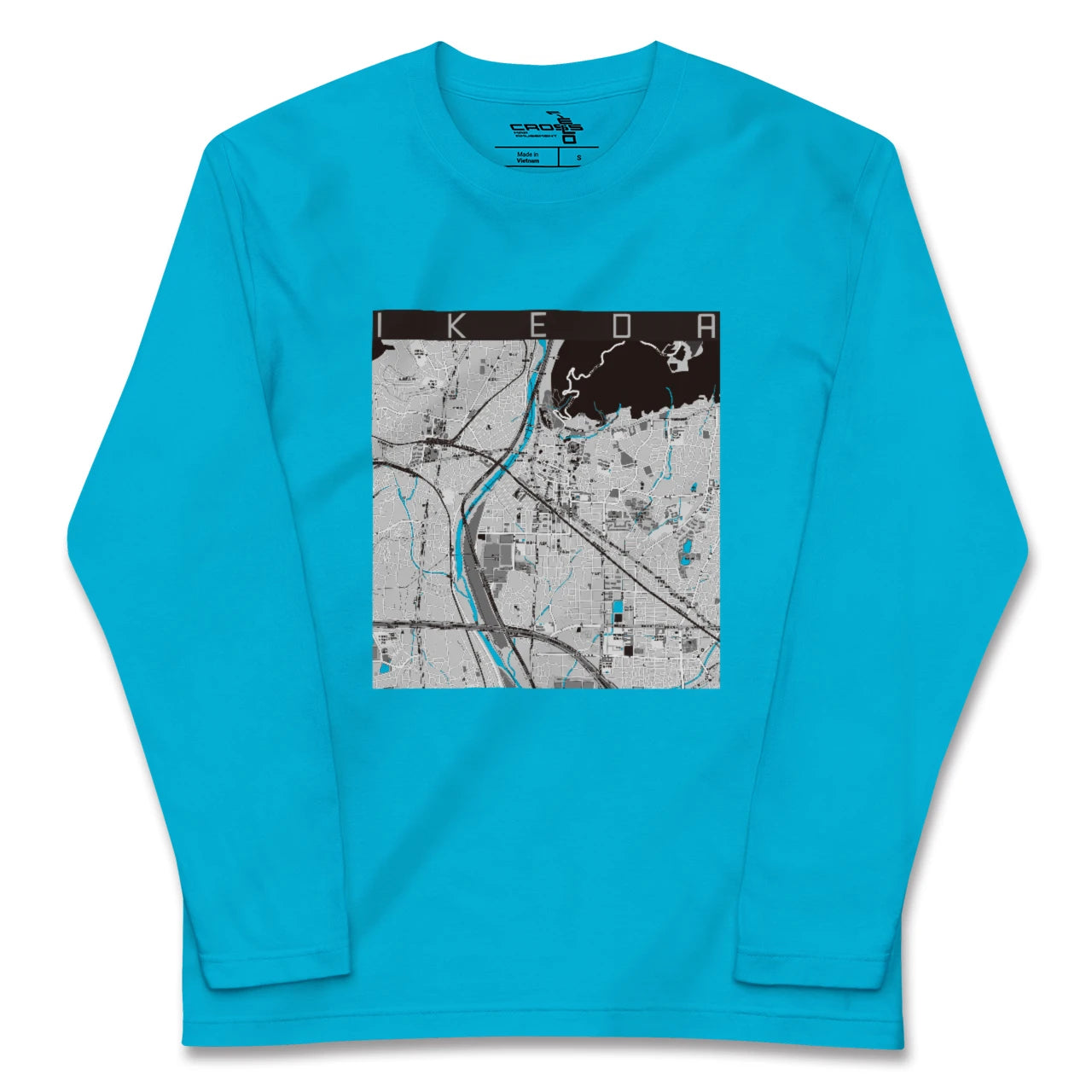 【池田(大阪府)】地図柄ロングスリーブTシャツ