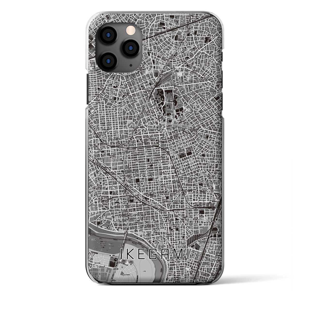 【池上(東京都)】地図柄iPhoneケース(クリアタイプ)