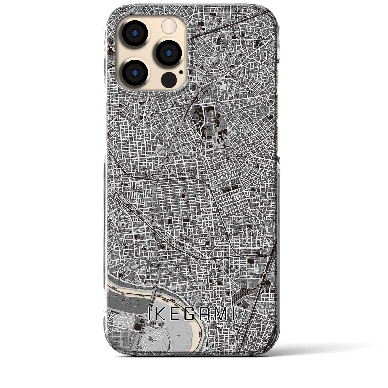 【池上(東京都)】地図柄iPhoneケース(クリアタイプ)