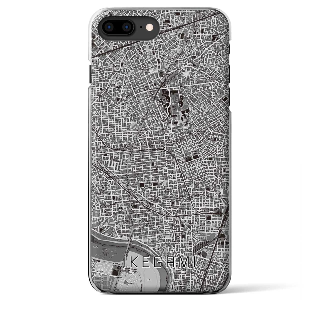 【池上(東京都)】地図柄iPhoneケース(クリアタイプ)