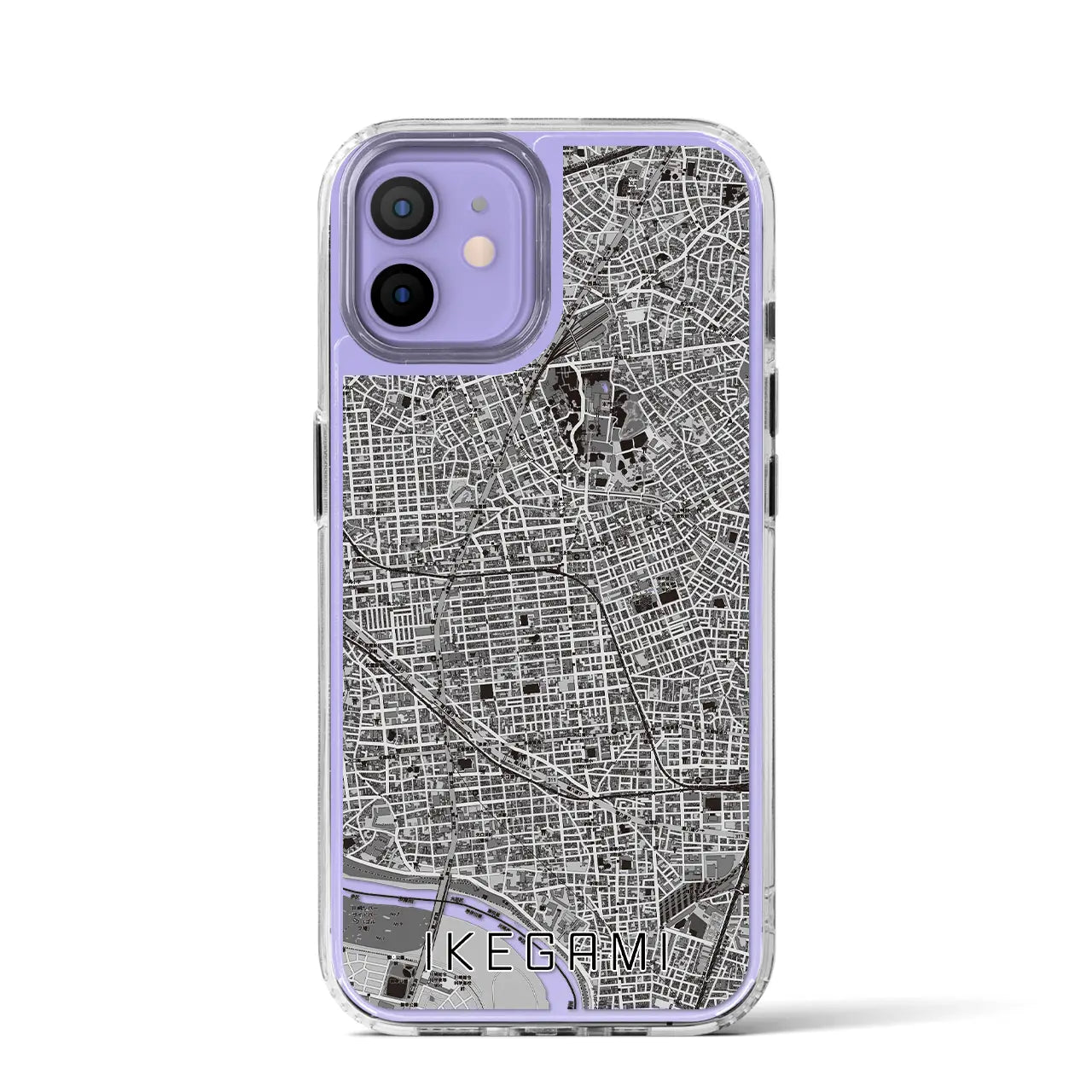 【池上(東京都)】地図柄iPhoneケース(MagSafeタイプ)