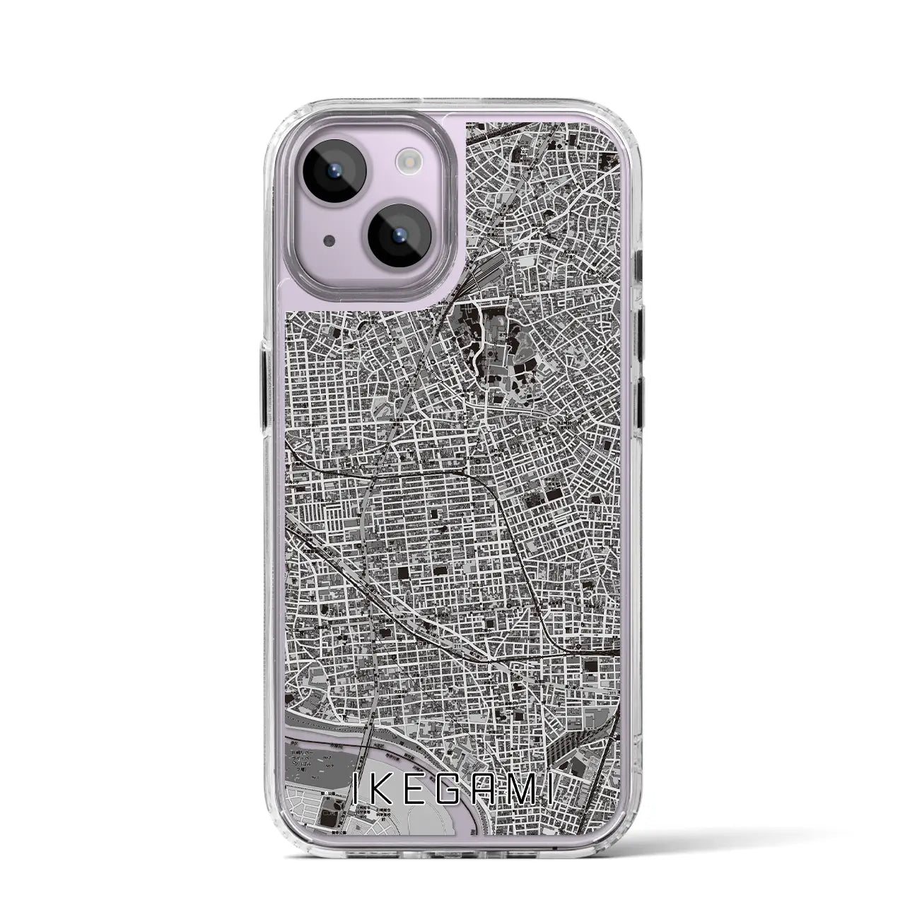 【池上(東京都)】地図柄iPhoneケース(MagSafeタイプ)
