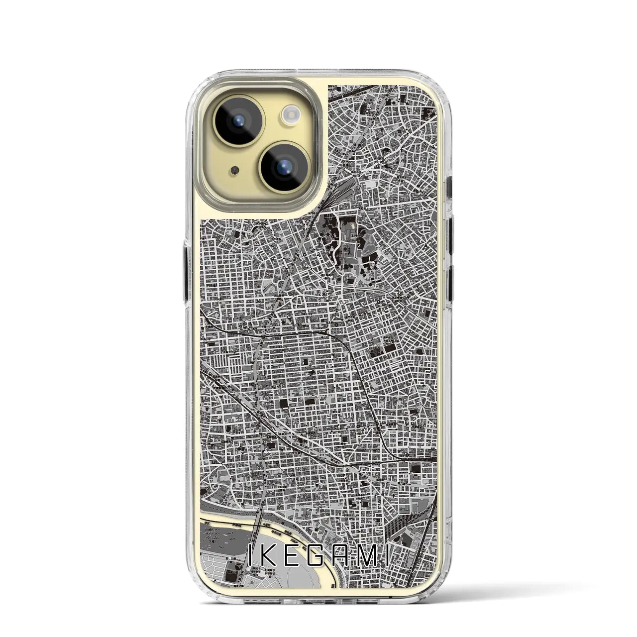 【池上(東京都)】地図柄iPhoneケース(MagSafeタイプ)