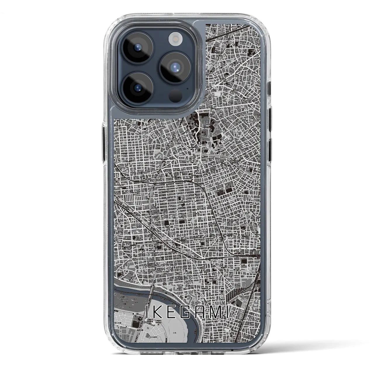 【池上(東京都)】地図柄iPhoneケース(MagSafeタイプ)