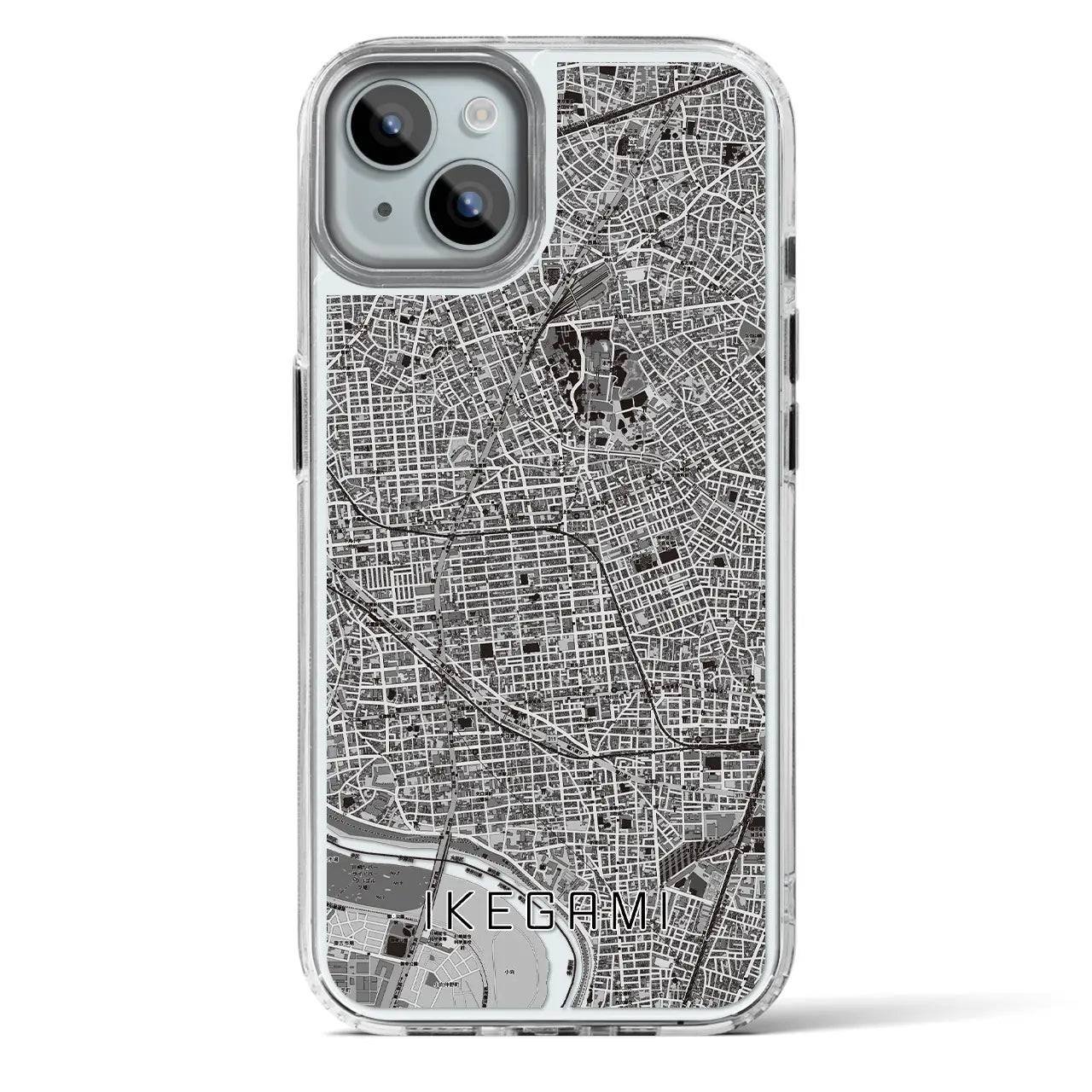 【池上(東京都)】地図柄iPhoneケース(MagSafeタイプ)