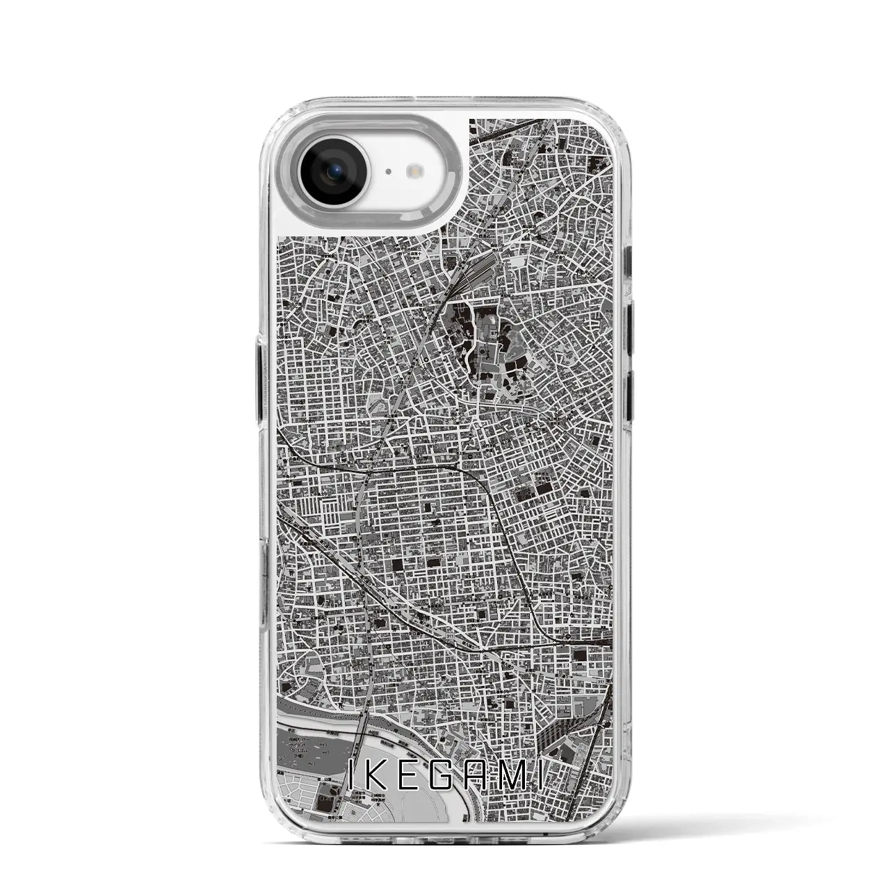 【池上(東京都)】地図柄iPhoneケース(MagSafeタイプ)
