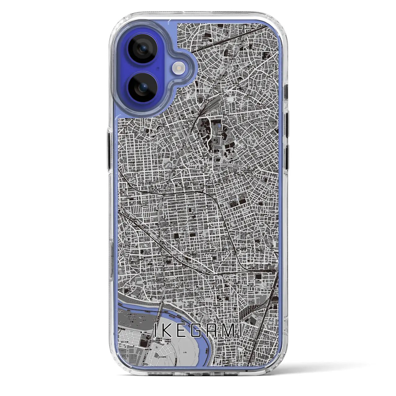 【池上(東京都)】地図柄iPhoneケース(MagSafeタイプ)