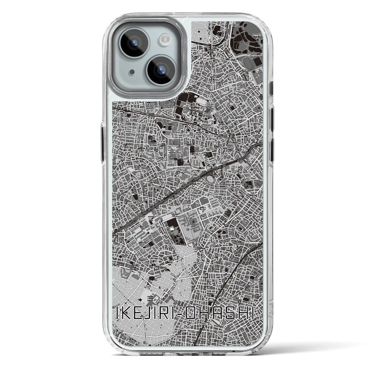 【池尻大橋(東京都)】地図柄iPhoneケース(MagSafeタイプ)