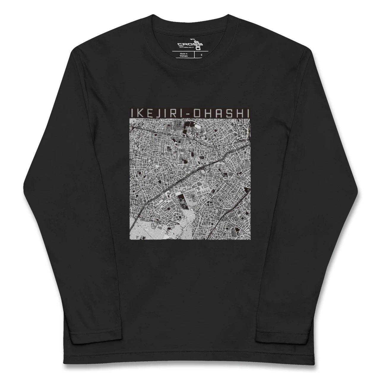 【池尻大橋(東京都)】地図柄ロングスリーブTシャツ