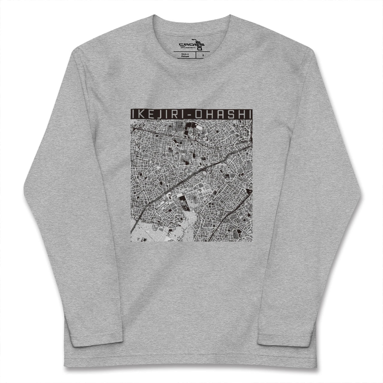 【池尻大橋(東京都)】地図柄ロングスリーブTシャツ