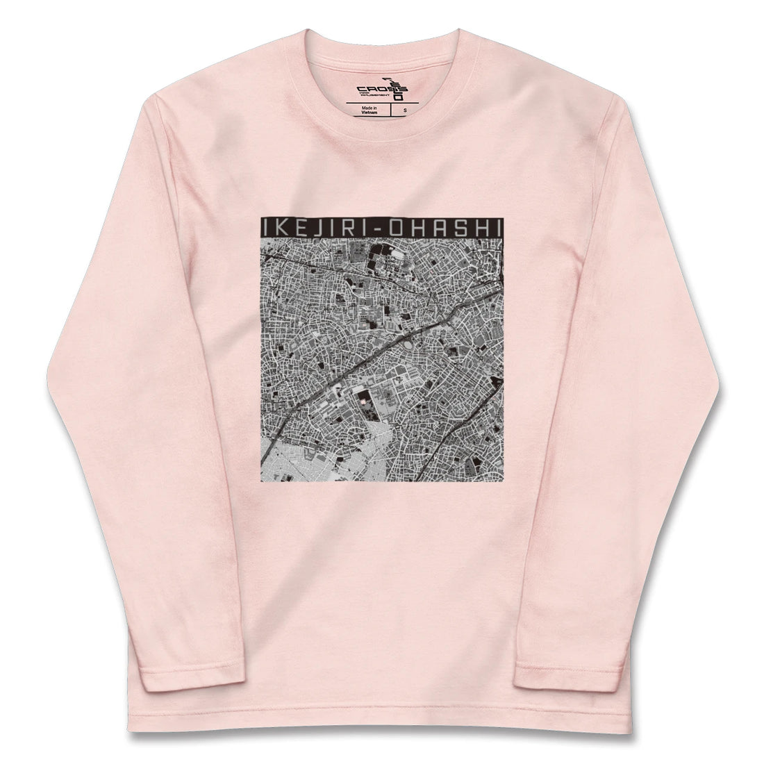 【池尻大橋(東京都)】地図柄ロングスリーブTシャツ