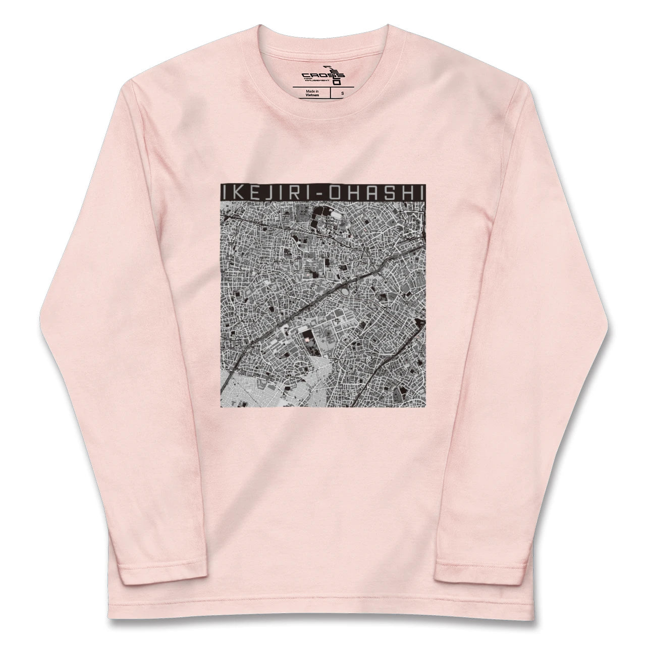 【池尻大橋(東京都)】地図柄ロングスリーブTシャツ