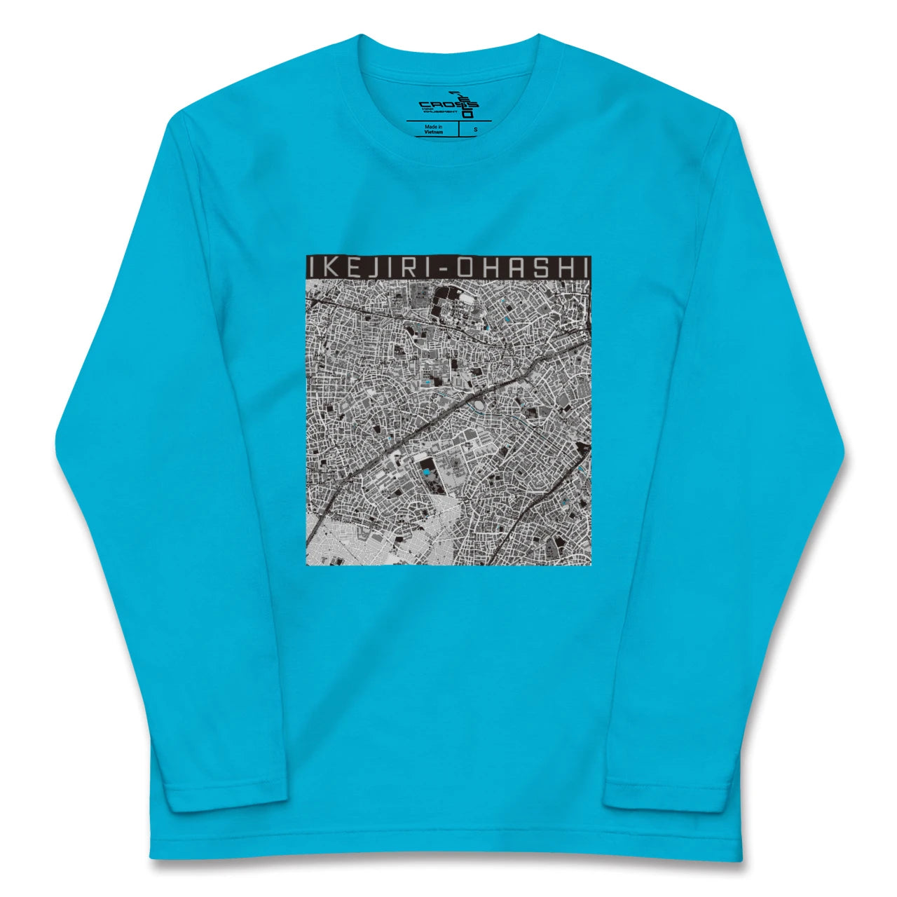 【池尻大橋(東京都)】地図柄ロングスリーブTシャツ