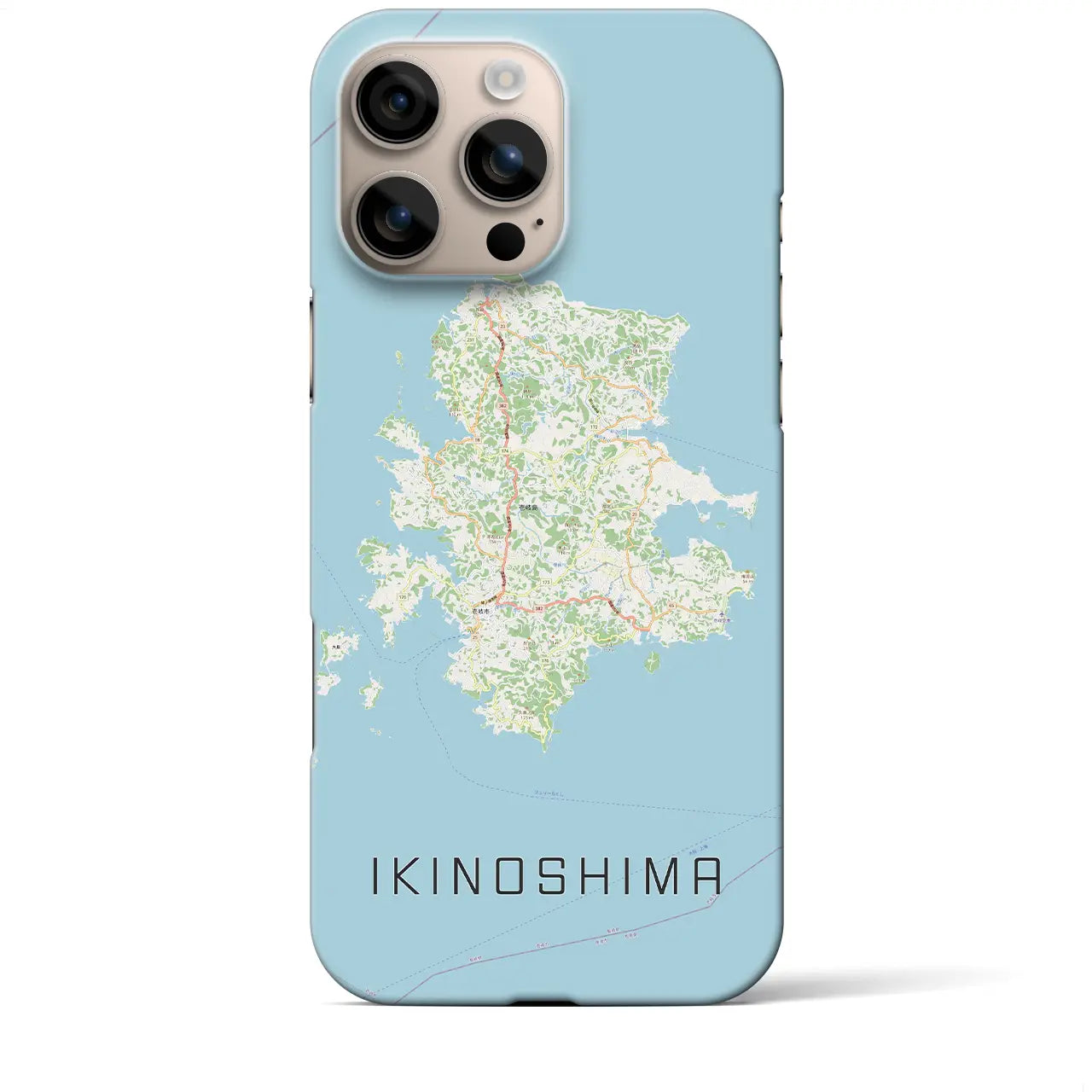 【壱岐島(長崎県)】地図柄iPhoneケース(バックカバータイプ)