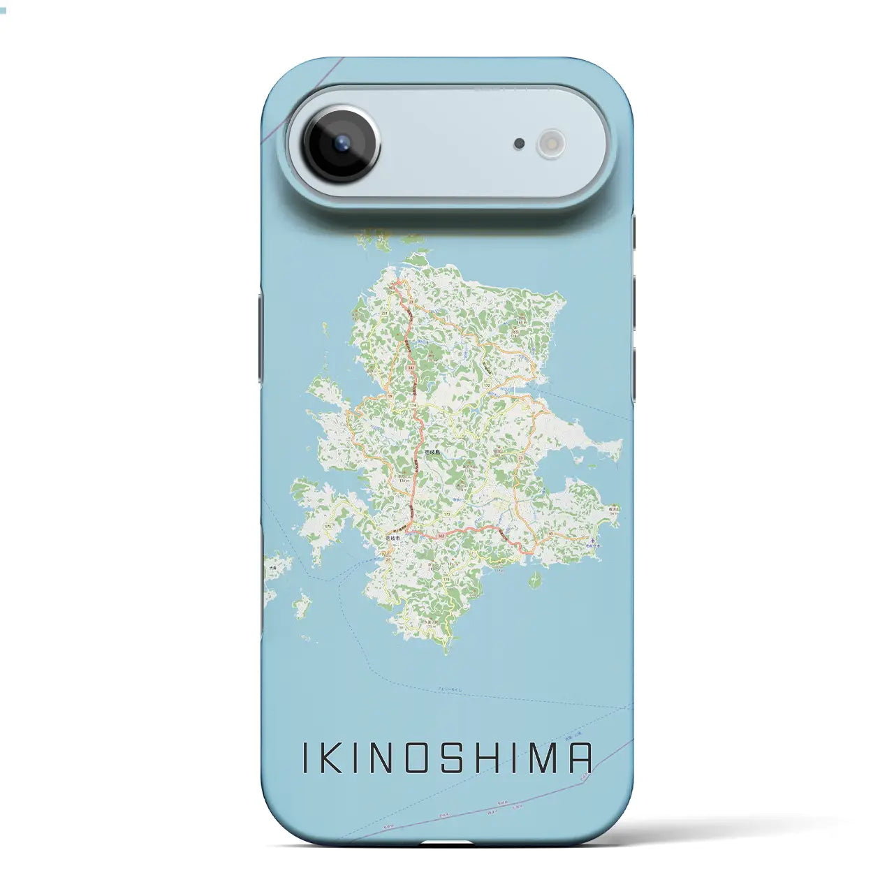 【壱岐島(長崎県)】地図柄iPhoneケース(バックカバータイプ)
