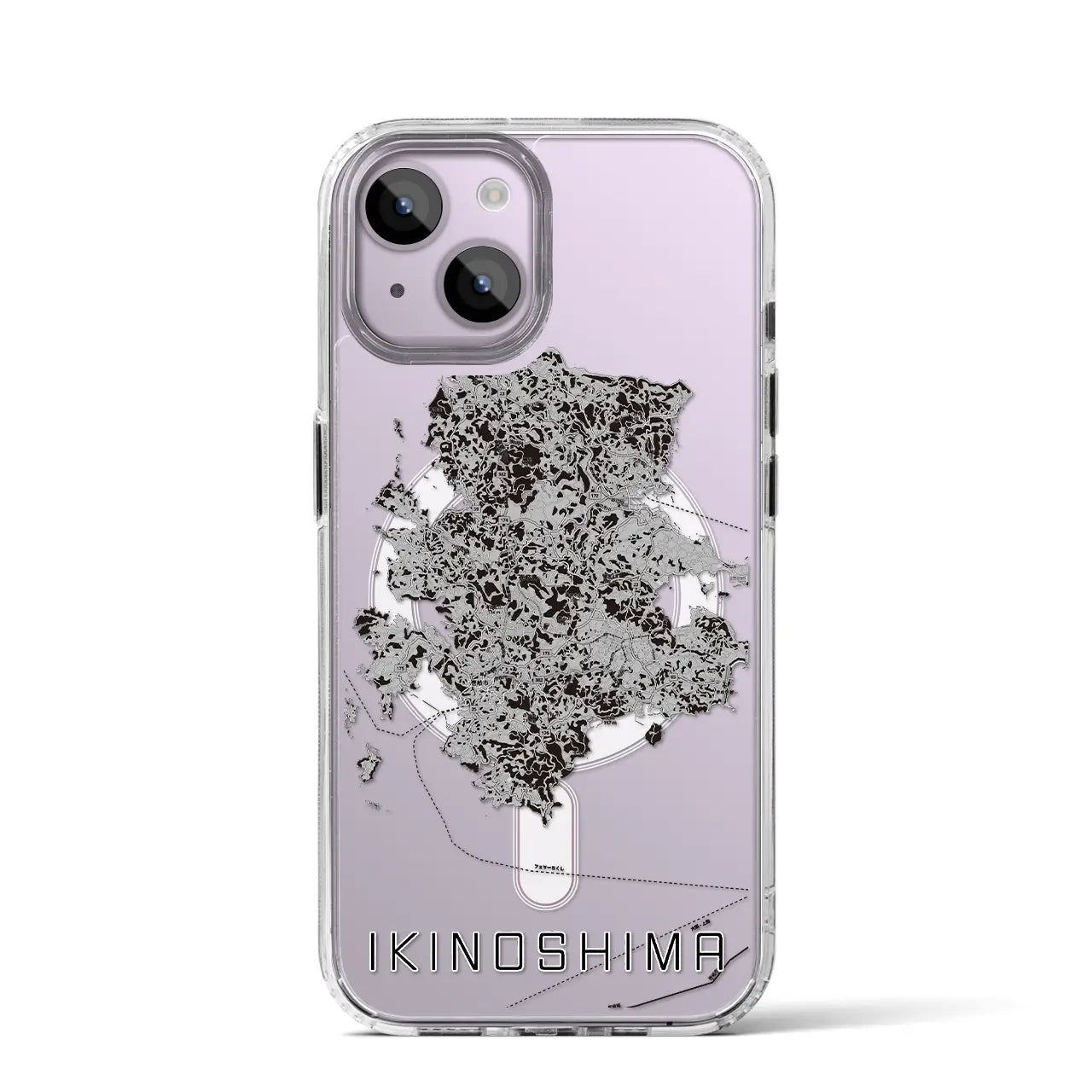 【壱岐島(長崎県)】地図柄iPhoneケース(MagSafeタイプ)