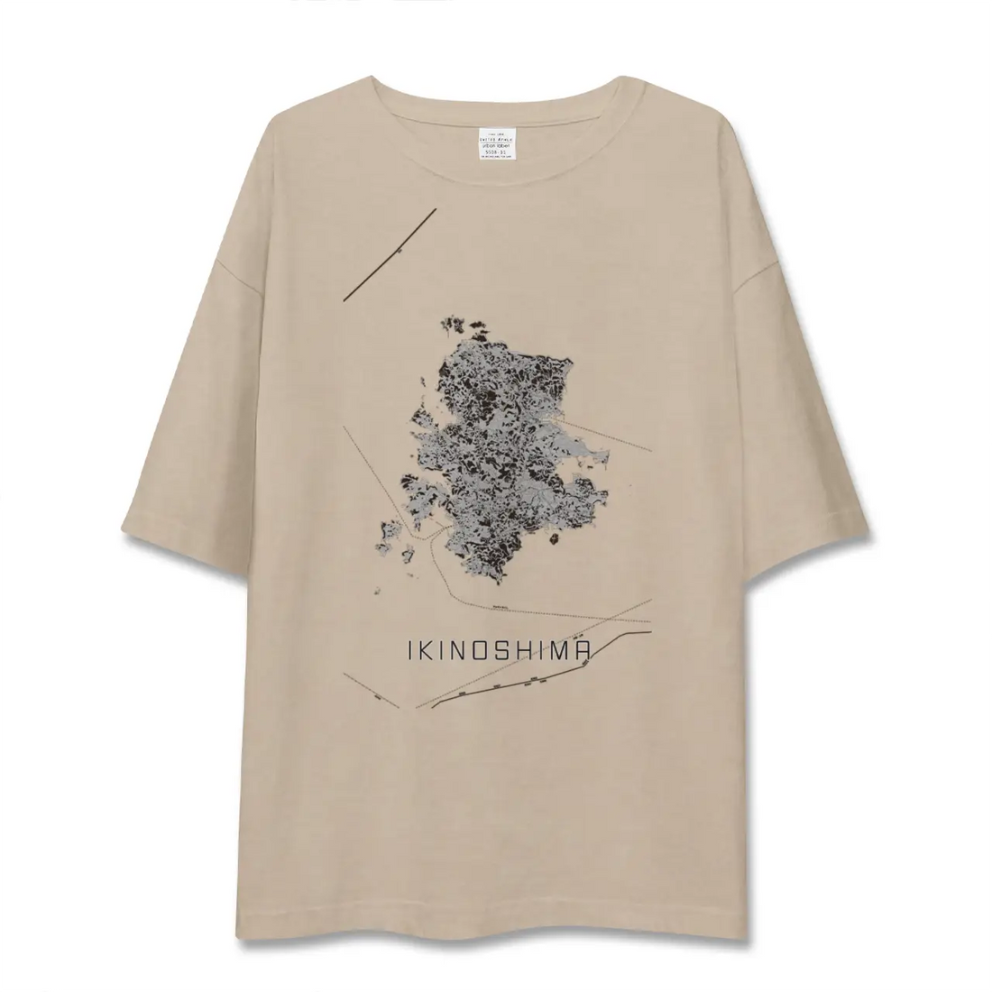 【壱岐島(長崎県)】地図柄ビッグシルエットTシャツ