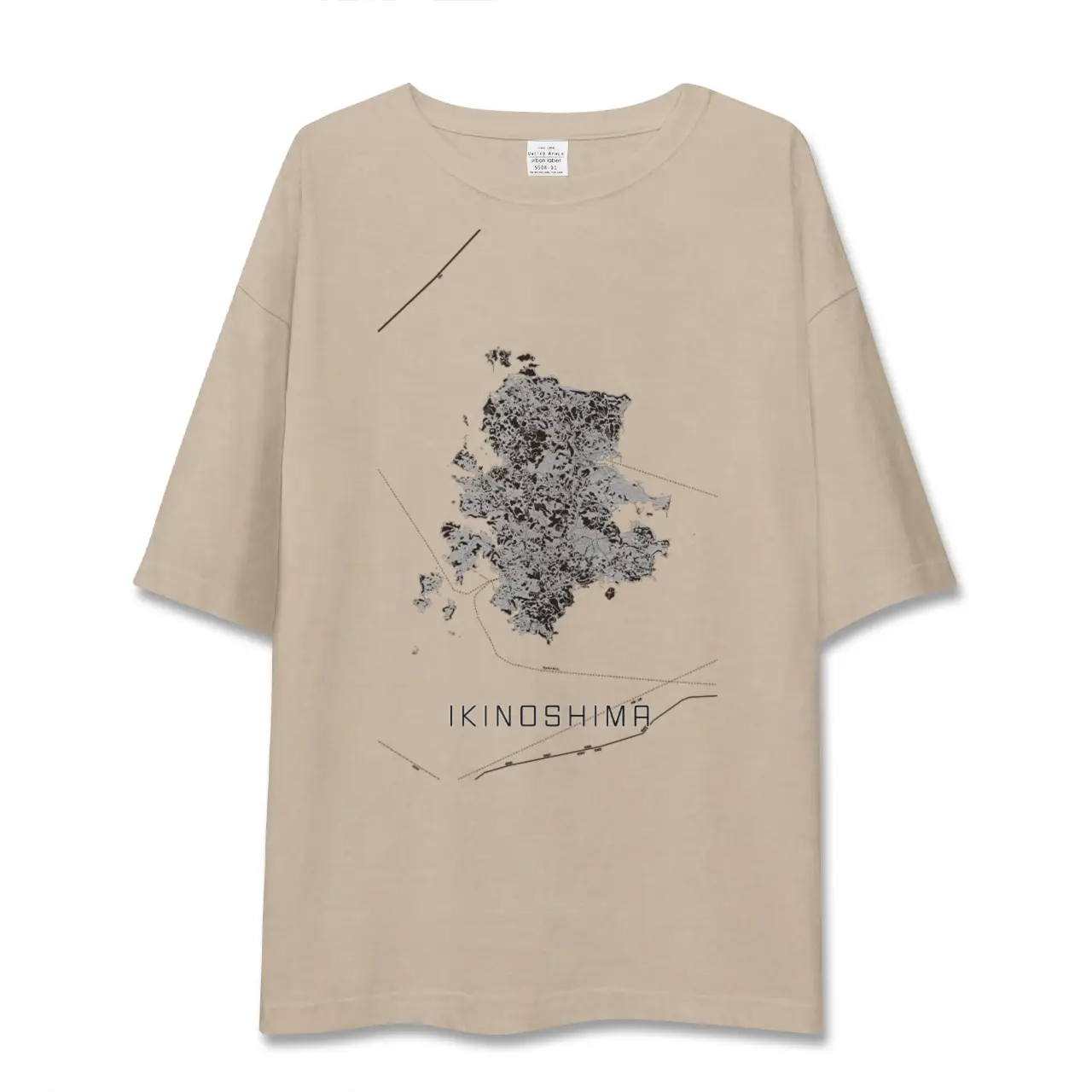 【壱岐島(長崎県)】地図柄ビッグシルエットTシャツ