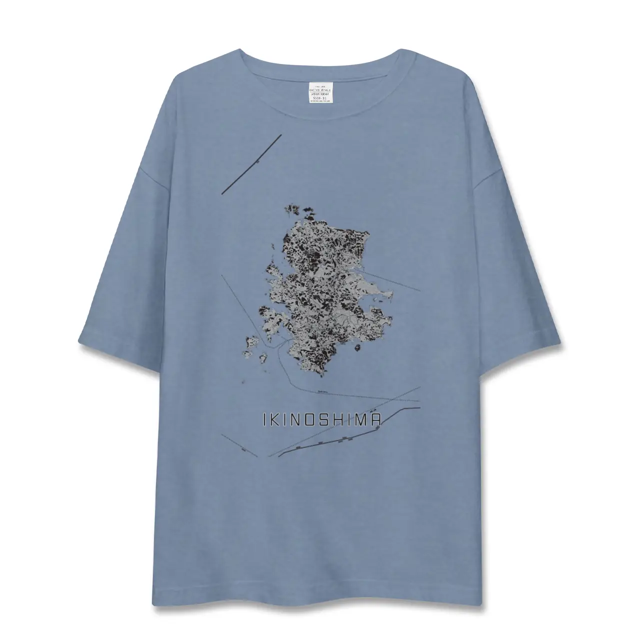 【壱岐島(長崎県)】地図柄ビッグシルエットTシャツ