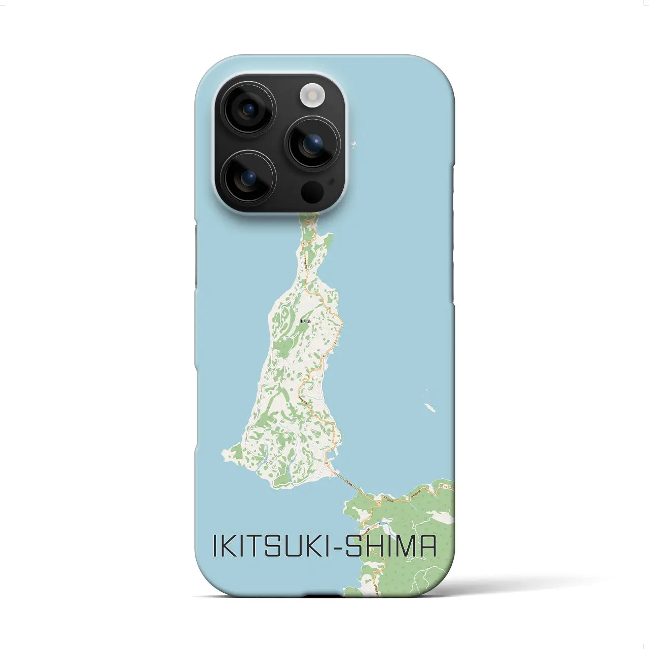 【生月島(長崎県)】地図柄iPhoneケース(バックカバータイプ)