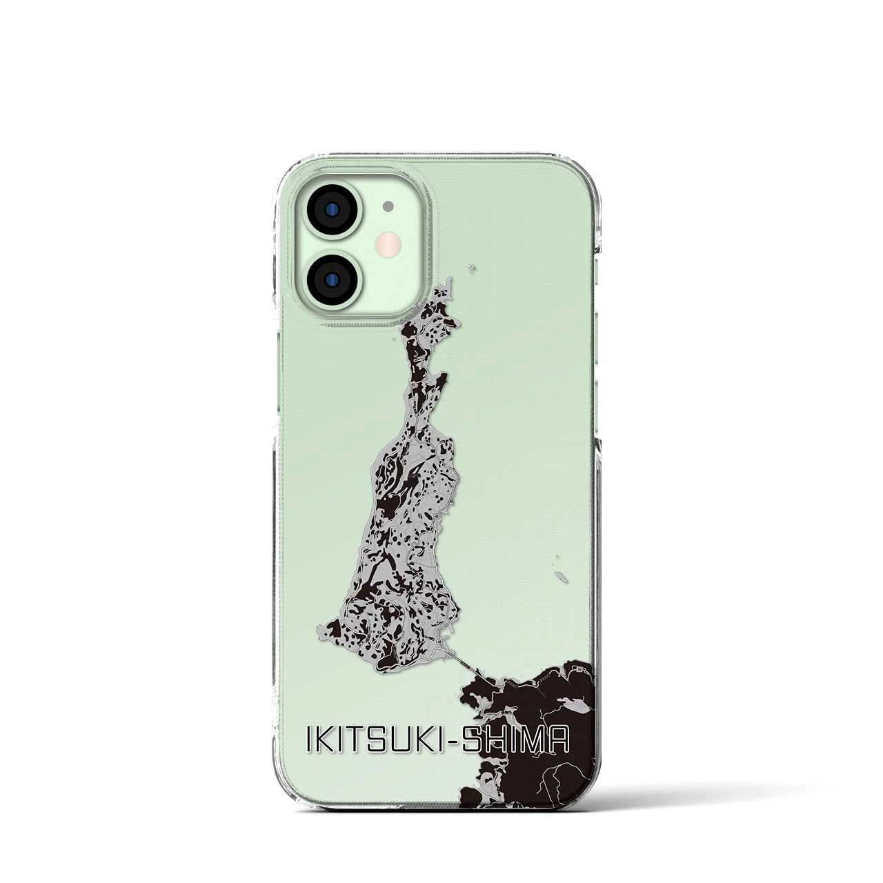 【生月島(長崎県)】地図柄iPhoneケース(クリアタイプ)